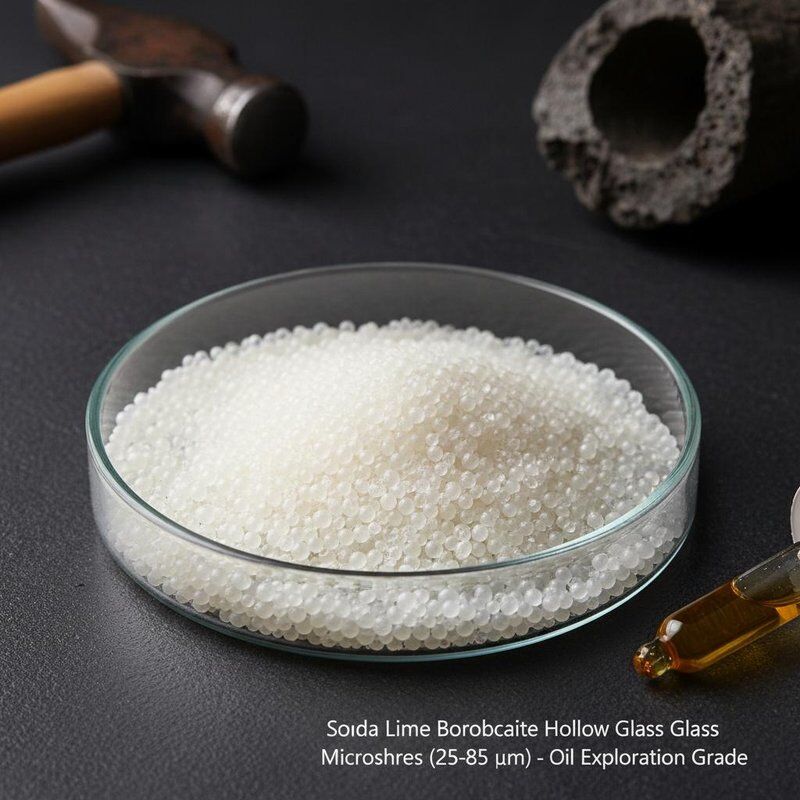 Soda-kalk-borosilicaat holle glasmicrosferen met een diameter van 25-85 micron voor olie-exploratiegebieden