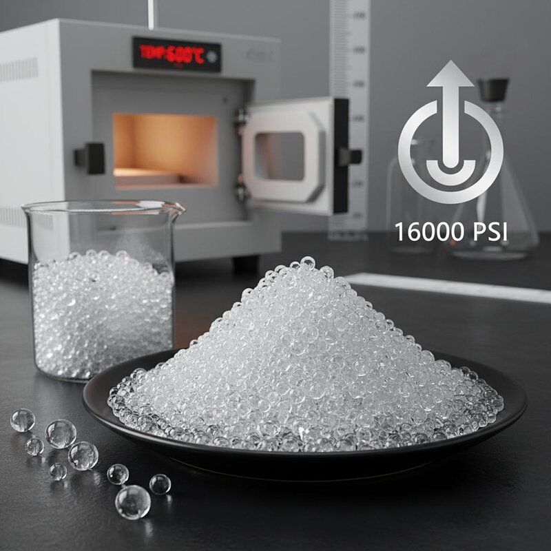 High Surface Area Glass Microbubbles with Temperature Resistance Up To 600°C and Compressive Strength 16000 Psi