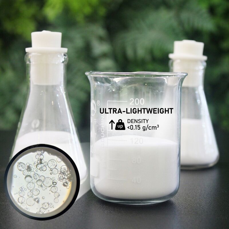 High Refractive Index Glass Microbubbles with Low Thermal Conductivity 0.2 W/m·K and Dielectric Constant 1.2-2.2 (100MHz) for Optical Applications