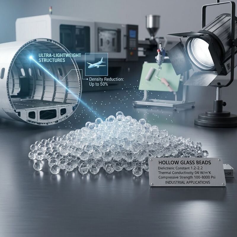 Glass Bubbles Microspheres with 0.04 W/m·K Thermal Conductivity and 10-65 µm Diameter for High Chemical Resistance Applications