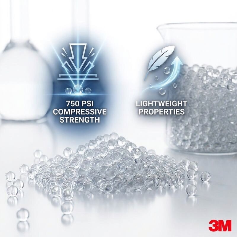 HN40 Holle Glazen Bellen 80 MPa Druksterkte Lichtgewicht Vulmiddel voor Spuitgieten Thermoplastische Composieten